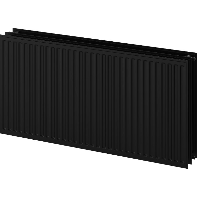 Mexen CH30 Radiateur hygiénique à panneau 900 x 2000 mm, raccordement latéral, 4129 W, noir - W430H-090-200-70