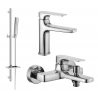 Mexen Lynx DQ72 ensemble de baignoire, chrome - 745903DQ72-00