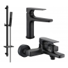 Mexen Lynx DQ72 ensemble de baignoire, noir - 745903DQ72-70