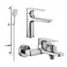 Mexen Lynx DF62 ensemble de bain, chrome - 745903DF62-00