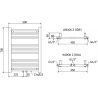 Mexen Mars radiateur électrique 700 x 500 mm, 300 W, blanc - W110-0700-500-6300-20