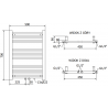Mexen Mars radiateur électrique 700 x 500 mm, 300 W, noir - W110-0700-500-6300-70