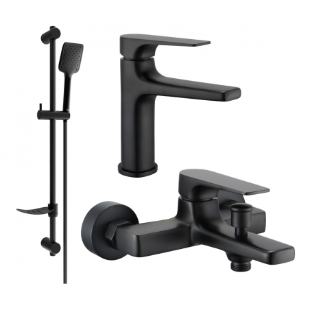 Mexen Lynx DF62 ensemble de baignoire, noir - 745903DF62-70