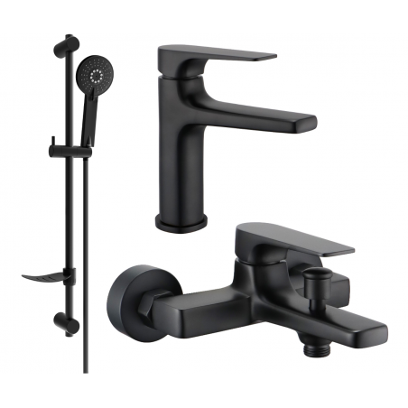Mexen Lynx DF40 ensemble de baignoire, noir - 745903DF40-70