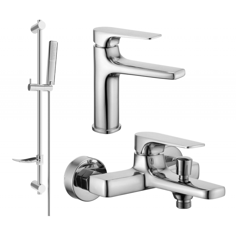 Mexen Lynx Ensemble de bain DF72, chromé - 745903DF72-00