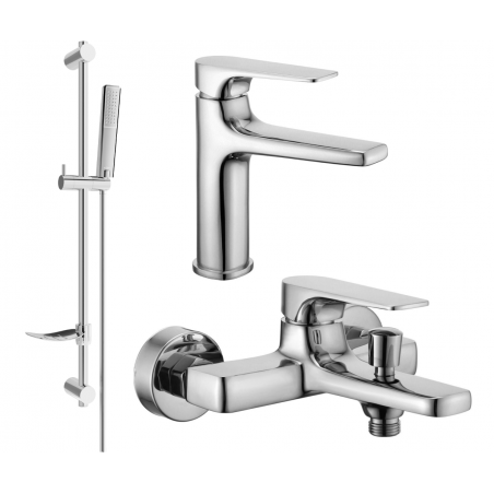Mexen Lynx DF72 ensemble de bain, chromé - 745903DF72-00