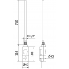 Mexen Helios radiateur électrique 1500 x 500 mm, 900 W, anthracite - W103-1500-500-2900-66