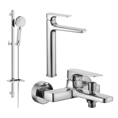 Mexen Lynx DQ40 ensemble baignoire, chrome - 745913DQ40-00