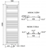 Mexen Hades radiateur électrique 1500 x 500 mm, 900 W, anthracite - W104-1500-500-2900-66