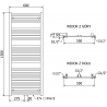 Mexen Hades radiateur électrique 1500 x 600 mm, 900 W, noir - W104-1500-600-2900-70