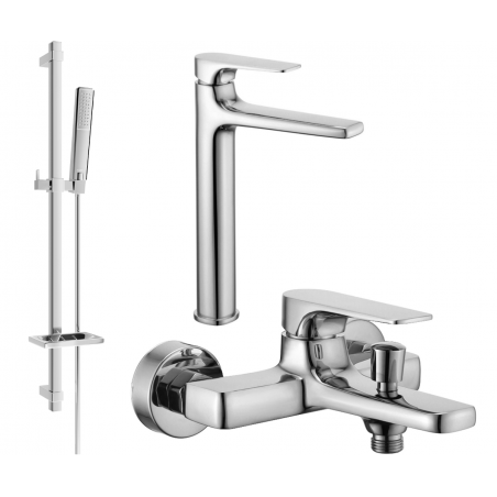 Mexen Lynx DQ72 Ensemble de bain, chromé - 745913DQ72-00