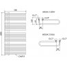Mexen Amor radiateur électrique 1000 x 500 mm, 900 W, blanc - W120-1000-500-2900-20