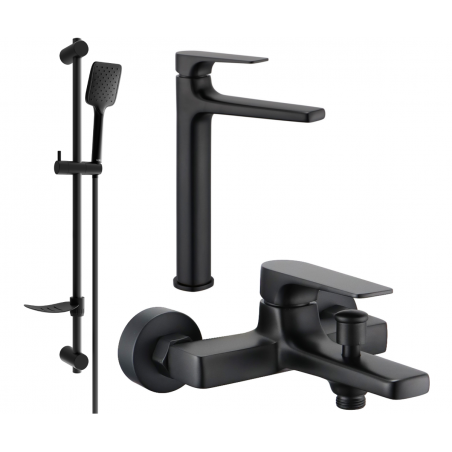Mexen Lynx Ensemble baignoire DF62, noir - 745913DF62-70