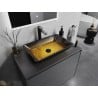 Mexen Megan lavabo en verre à poser 56 x 36 cm, or foncé - 24135651