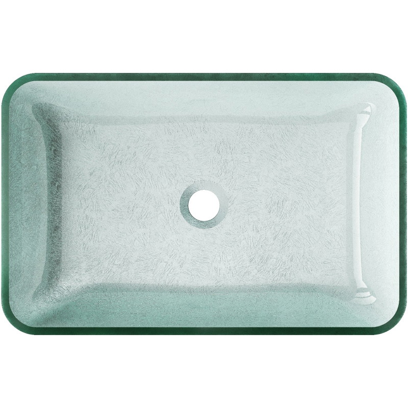 Mexen Megan lavabo en verre posé sur le comptoir 56 x 36 cm, argenté - 24135611