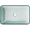 Mexen Megan lavabo en verre sur plan 56 x 36 cm, argent - 24135611