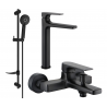 Mexen Lynx DF40 ensemble baignoire, noir - 745913DF40-70