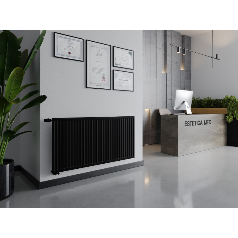 Mexen CVH10 Hygiène radiateur à panneau 500 x 1000 mm, raccordement inférieur, 530 W, noir - W610H-050-100-70