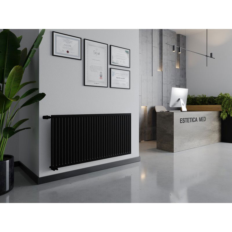 Mexen CVH10 Hygiène radiateur à plaques 500 x 1200 mm, raccordement inférieur, 636 W, noir - W610H-050-120-70