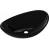 Mexen Sonia lavabo en verre à poser 54 x 37 cm, noir - 24145470