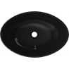 Mexen Sonia lavabo en verre à poser 54 x 37 cm, noir - 24145470