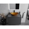 Mexen Sonia lavabo en verre sur comptoir 54 x 37 cm, or - 24145450