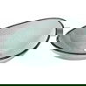 Mexen Sonia lavabo à comptoir en verre 54 x 37 cm, Argent - 24145411