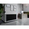 Radiateur en acier Mexen CVH10 Hygiene 600 x 800 mm, connexion inférieure, 500 W, noir - W610H-060-080-70