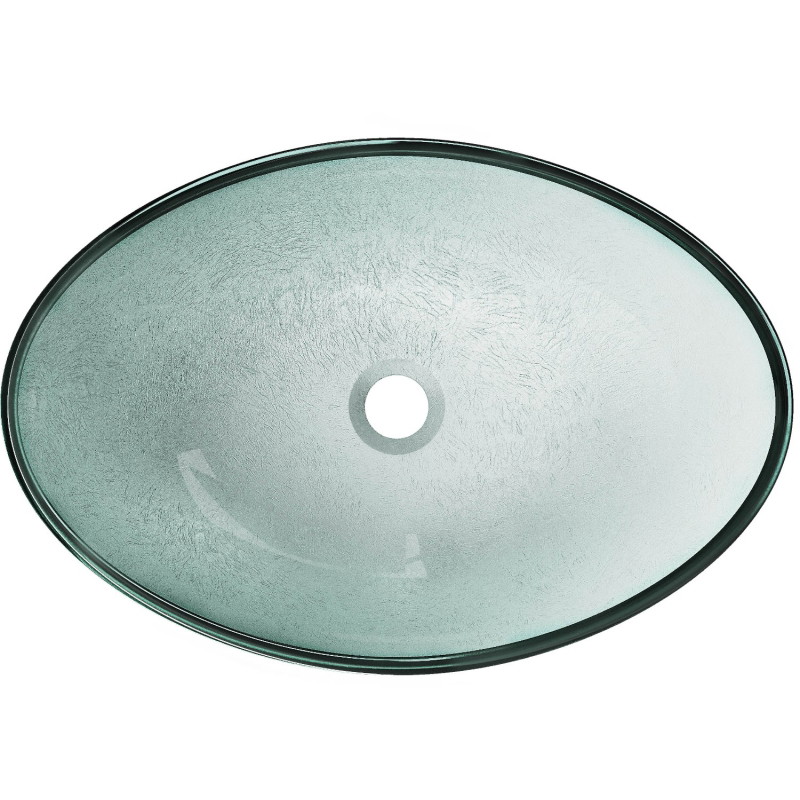 Mexen Sonia vasque à poser en verre 54 x 37 cm, argentée - 24145411