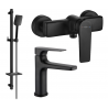 Mexen Lynx Ensemble de douche DQ62, noir - 745904DQ62-70
