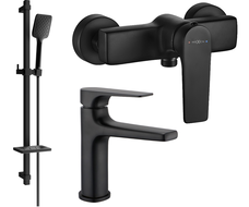 Mexen Lynx Ensemble de douche DQ62, noir - 745904DQ62-70