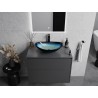 Mexen Sonia lavabo à poser en verre 54 x 37 cm, bleu - 24145447