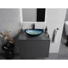 Mexen Sonia lavabo en verre posé sur comptoir 54 x 37 cm, bleu - 24145447