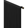 Mexen CVH10 Radiateur hygiénique plat 600 x 2000 mm, raccordement inférieur, 1249 W, noir - W610H-060-200-70