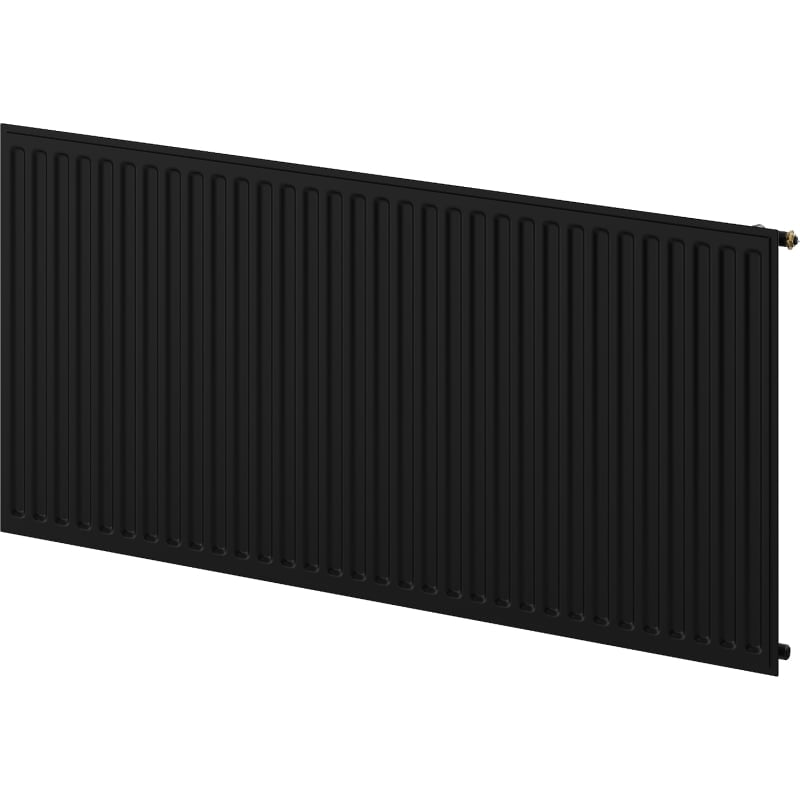 Mexen CVH10 Radiateur hygiénique plat 600 x 2000 mm, raccordement inférieur, 1249 W, noir - W610H-060-200-70