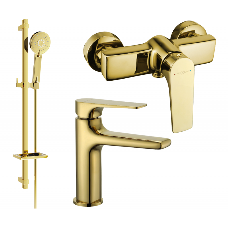 Ensemble de douche Mexen Lynx DQ40, doré - 745904DQ40-50