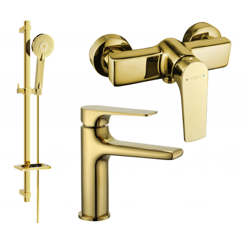 Mexen Lynx DQ40 ensemble de douche, doré - 745904DQ40-50