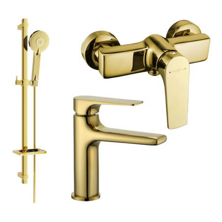 Ensemble de douche Mexen Lynx DQ40, doré - 745904DQ40-50