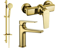 Ensemble de douche Mexen Lynx DQ40, doré - 745904DQ40-50