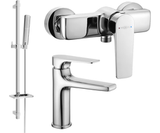 Mexen Lynx DQ72 ensemble de douche, chrome - 745904DQ72-00