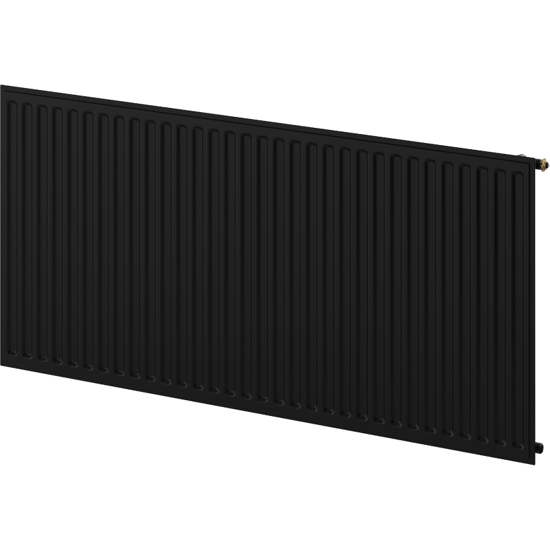 Radiateur à plat Mexen CVH10 Hygiene 900 x 1500 mm, connexion inférieure, 1340 W, noir - W610H-090-150-70