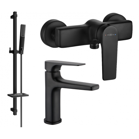 Mexen Lynx DQ72 ensemble de douche, noir - 745904DQ72-70