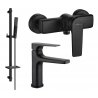 Mexen Lynx DQ72 ensemble de douche, noir - 745904DQ72-70