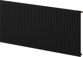 Radiateur plat Mexen CVH10 Hygiene 900 x 2600 mm, connexion inférieure, 2322 W, noir - W610H-090-260-70