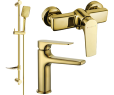 Mexen Lynx DF62 ensemble de douche, doré - 745904DF62-50