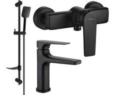 Mexen Lynx DF62 ensemble de douche, noir - 745904DF62-70