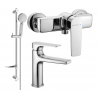 Ensemble de douche Mexen Lynx DF40, chrome - 745904DF40-00
