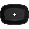 Mexen Araks lavabo en verre à poser 54 x 39 cm, noir - 24155470
