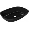 Mexen Araks lavabo en verre à poser 54 x 39 cm, noir - 24155470