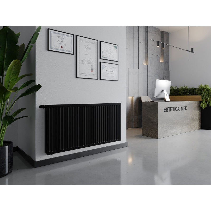 Mexen CVH20 Hygiène radiateur à plaques 400 x 2800 mm, raccordement inférieur, 2226 W, noir - W620H-040-280-70